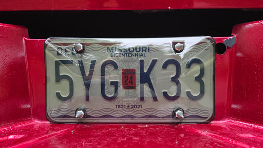 Smoked License Plate Cover 2 pack