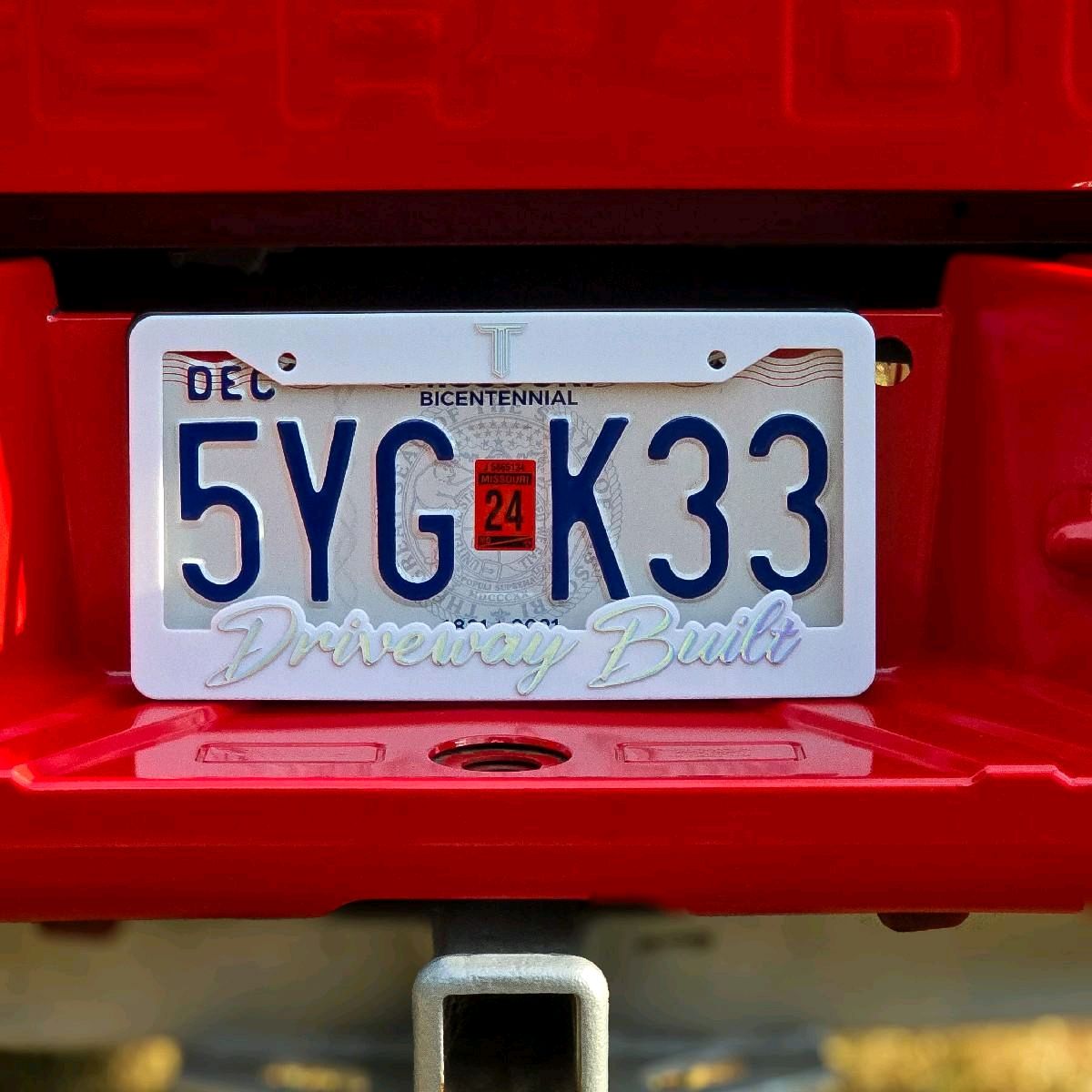 Driveway Built License Plate Frame