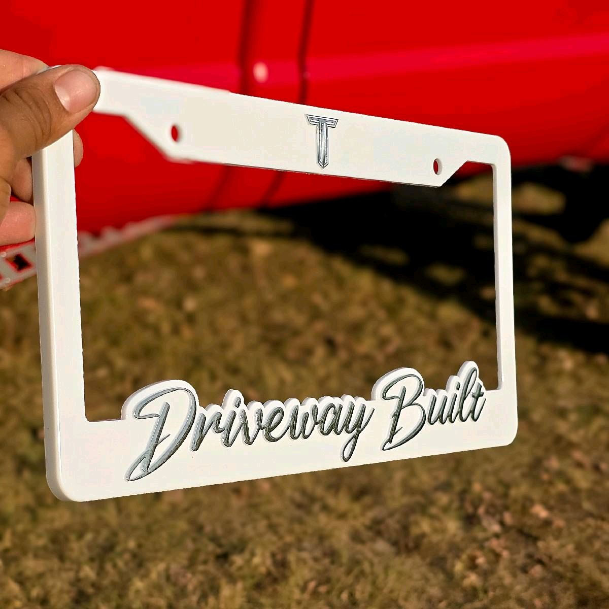 Driveway Built License Plate Frame