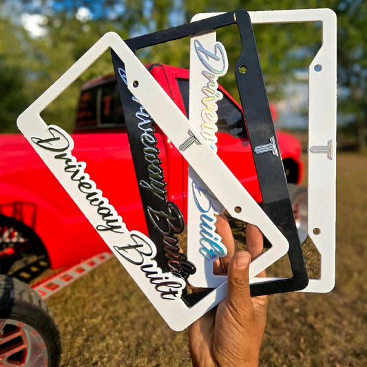 Driveway Built License Plate Frame
