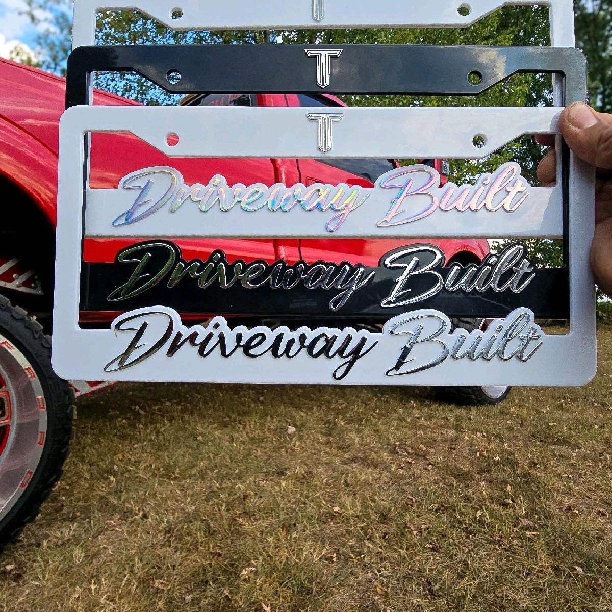 Driveway Built License Plate Frame