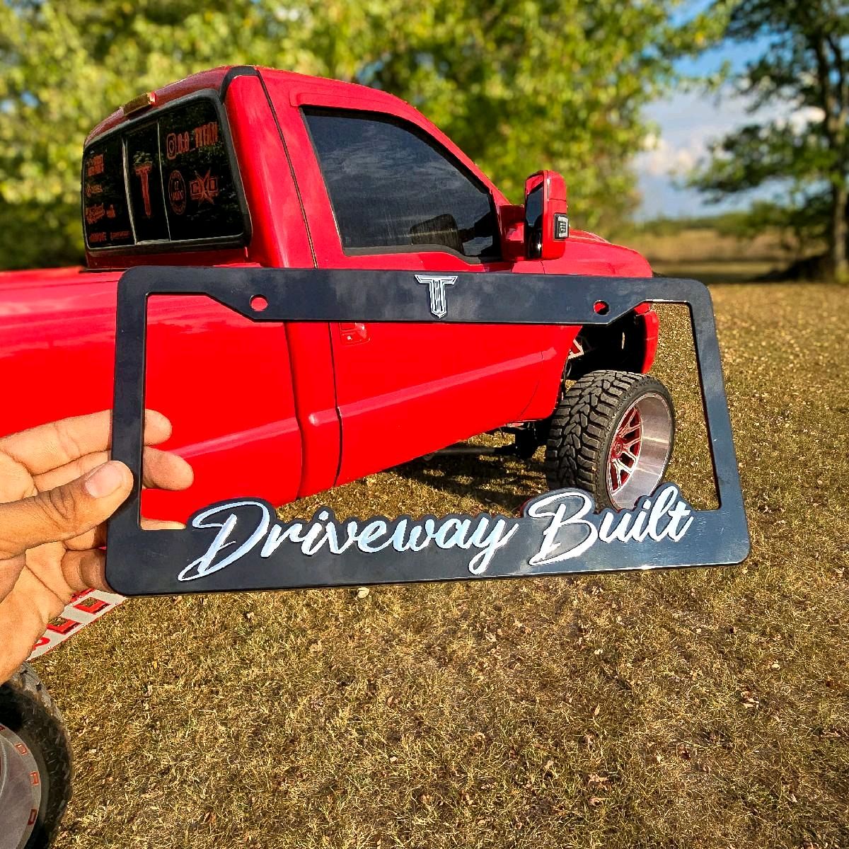 Driveway Built License Plate Frame