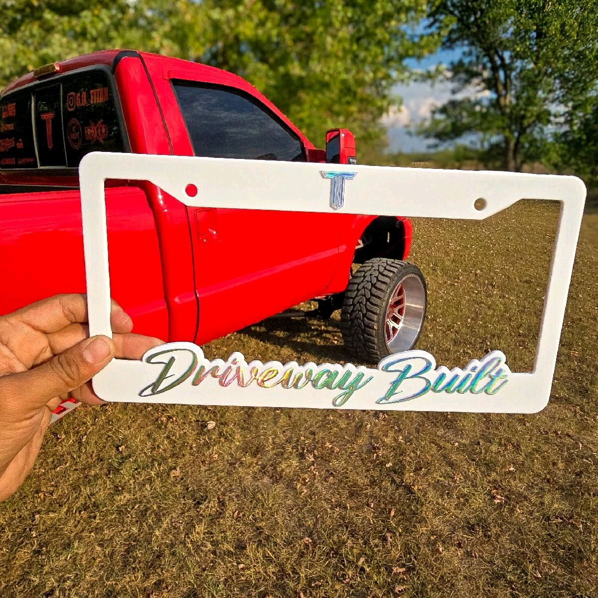 Driveway Built License Plate Frame